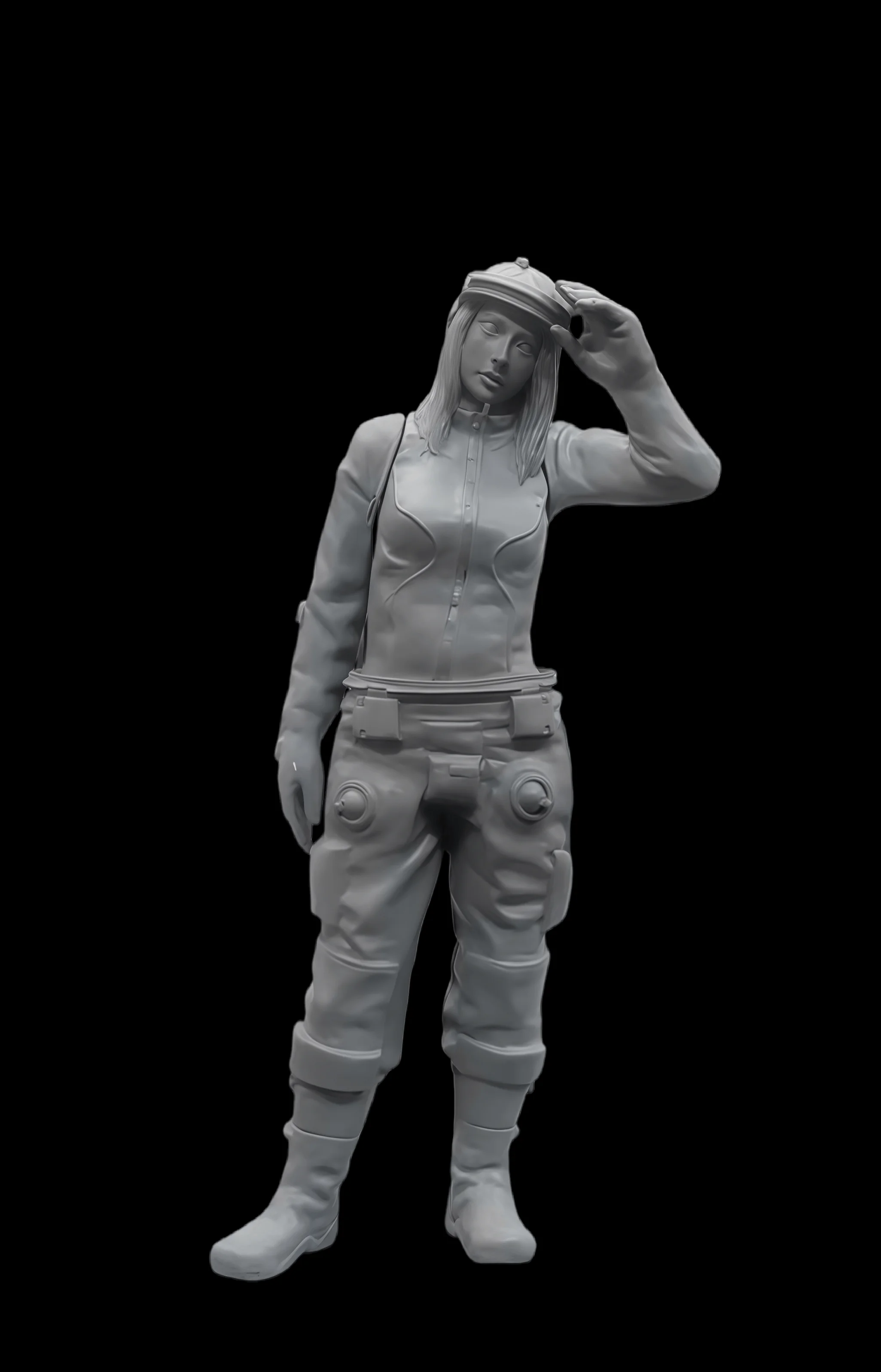 1/20 Cast Resin Model Assembly Kit, GK, Resin S.F.3.D Zbv3000 Soldier Model, Unpainted, Needs To Be Assembled