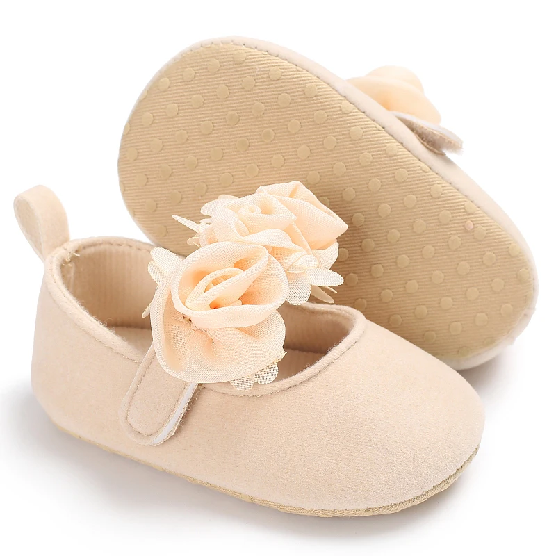 First Walker 0-18M Newborn Casual Shoes Baby Bow Soft Sole Newborn Flower Decoration Mary Janes