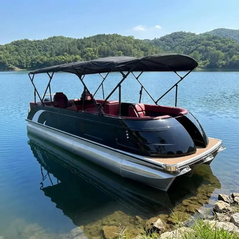 25Ft 7.5m Cruising Yacht Aluminum Fiberglass Hull 150HP 200HP 250HP Outboard Engine 30-35 Knots Remote Control Leisure Boat