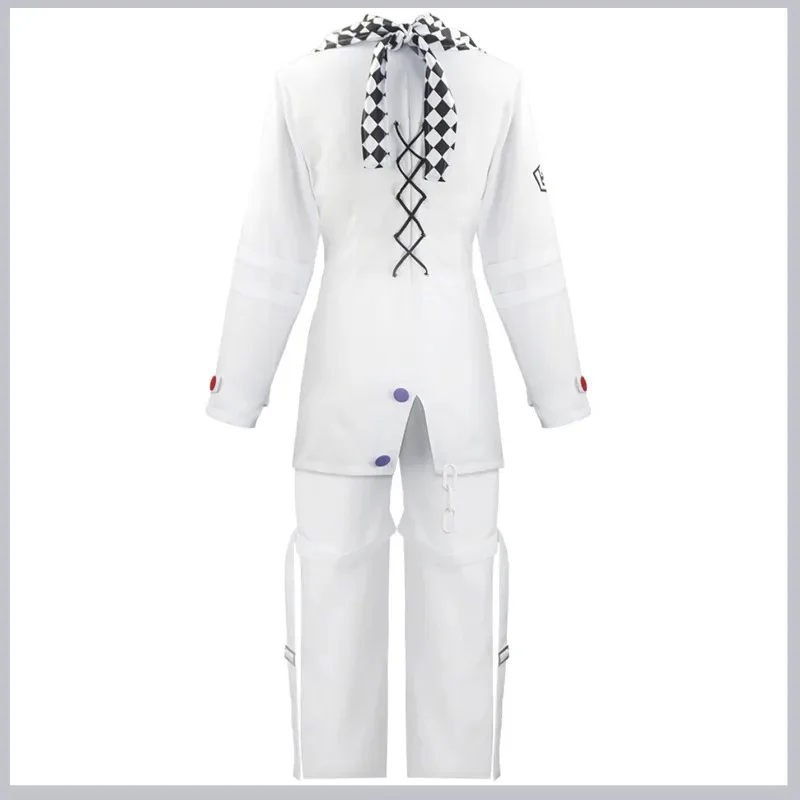 Fantasia de cosplay e peruca para o jogo de anime "Kokichi Oma", adequada para festas de Halloween e Natal