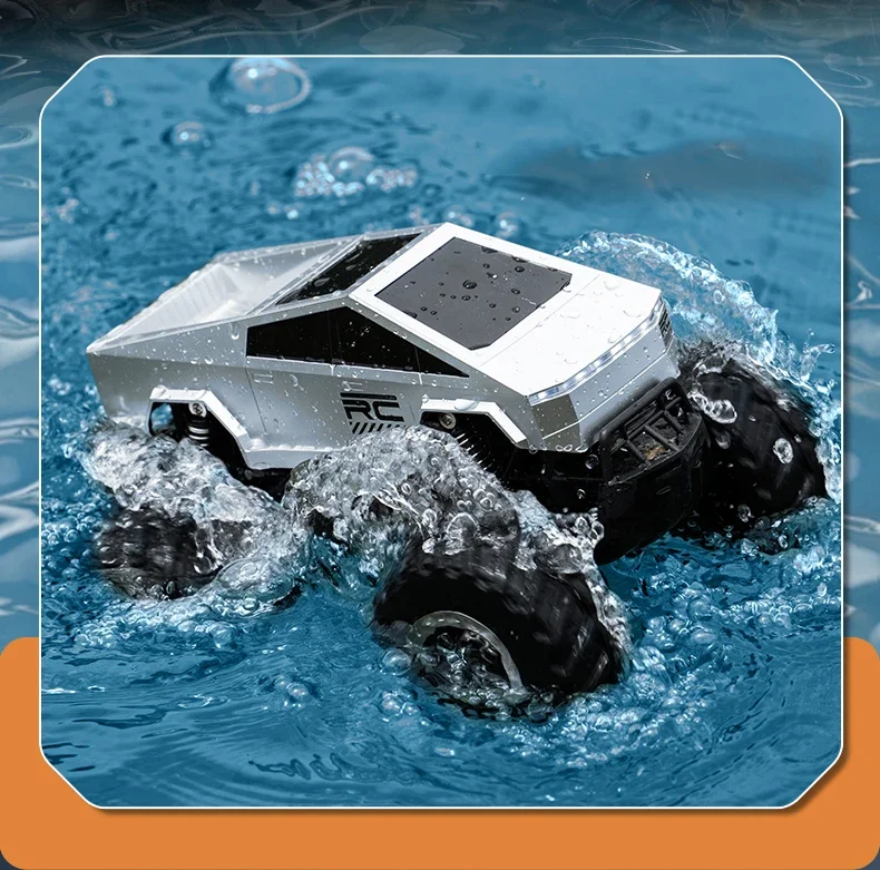 New Children's 4WD RC Remote Control Off-road Vehicle Waterproof & Moisture-resistant Innovative Amphibious Electric Toy Car