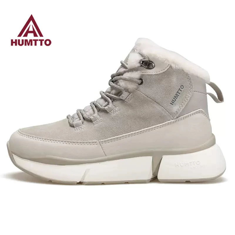 Botas de senderismo impermeables HUMTTO antideslizantes mujer terciopelo algodón - imagen 2