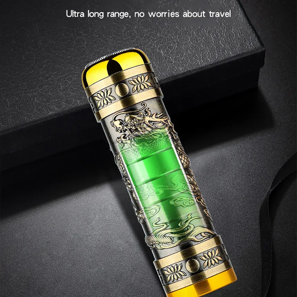 ماكينة حلاقة برأس التنين للرجال ماكينة حلاقة كهربائية صغيرة محمولة USB شحن مقاوم للماء نمط سيارة سهلة الحمل متينة خالية من التهيج