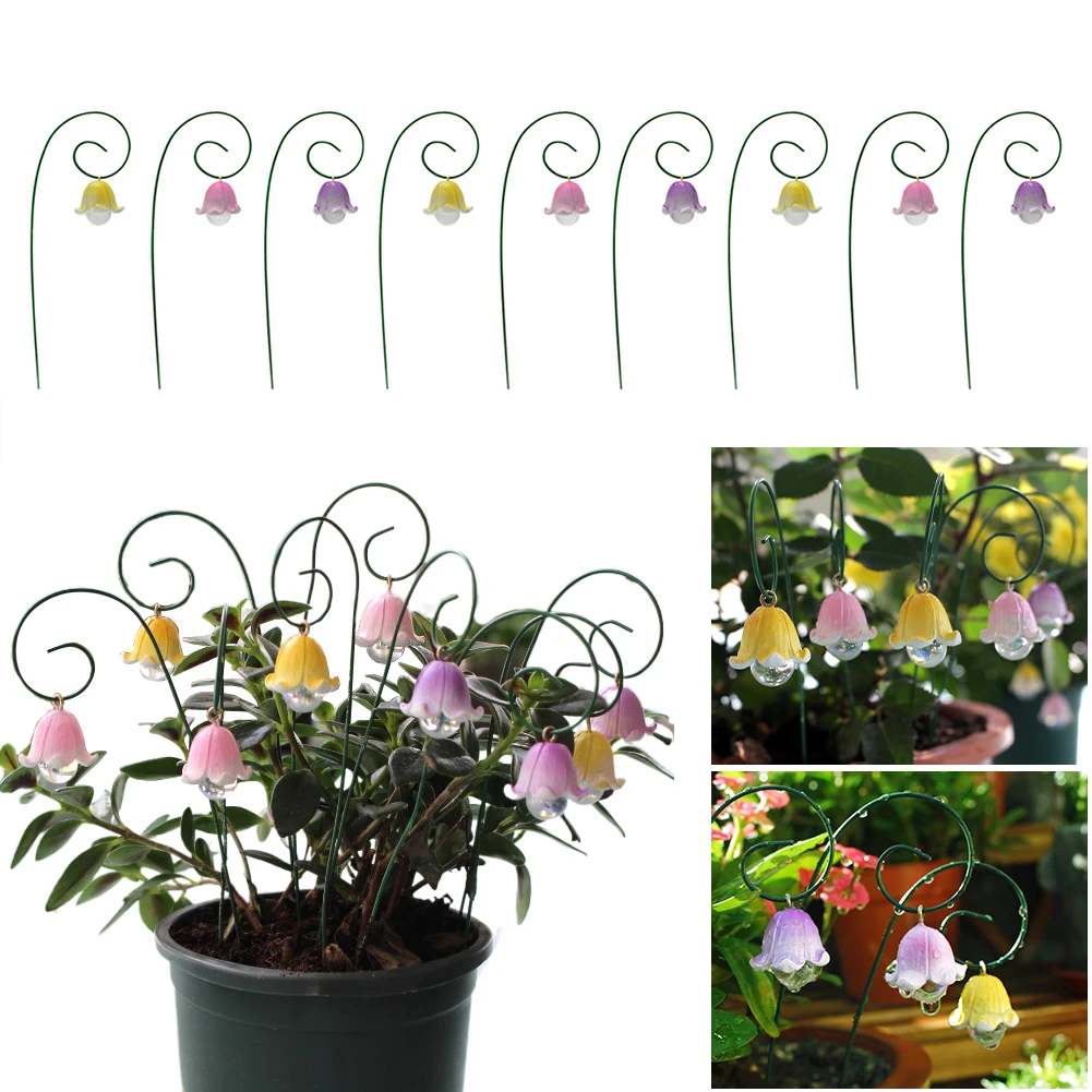 Flower Pick Stand Artificial Flowers Garden Decor Porch Decor Fairy Garden Accessory for Home Kitchen Bedroom Festival Wedding