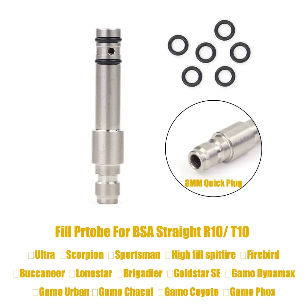 Заправочный шланг (зонд) для пневматического оружия BSA: Straight R10, T10, Scorpion, Ultra, Goldstar SE, Buccaneer, Firebird, Gamo Coyote