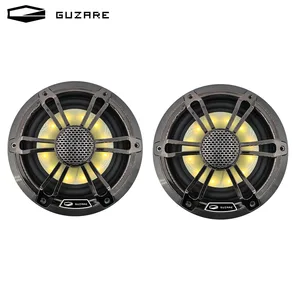 GUZARE Marine RGB Speakers,150Watts*2way,Powerful Sound,IP66 Waterproof,Black/2Pcs,for Boat / Home Music Party
