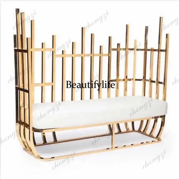 CQY Factory Sale Royal Wedding Throne Sofa Chairs For Bride And Groom Used Wedding Chairs