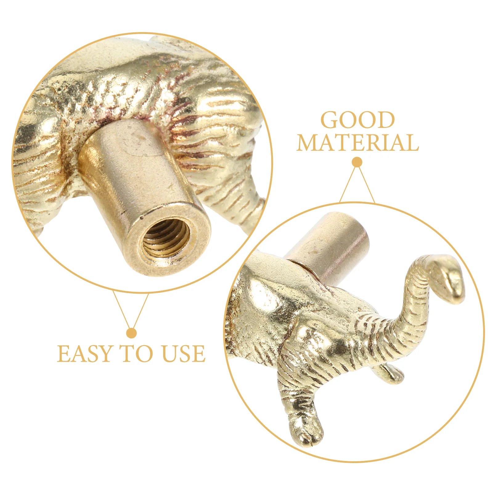 مقابض أدراج ديناصور مقبض سحب ذهبي نحاسي لغرفة النوم ثقب واحد أثاث الأجهزة مضمد الحيوان يسحب