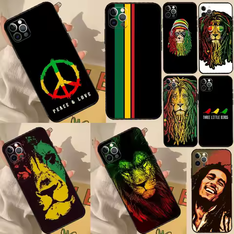 Bob Marley Rasta Lion Phone Case For Samsung Galaxy S24 S25 Ultra S20 S21 S22 S23 Plus S9 S10 S24 FE Back Cover