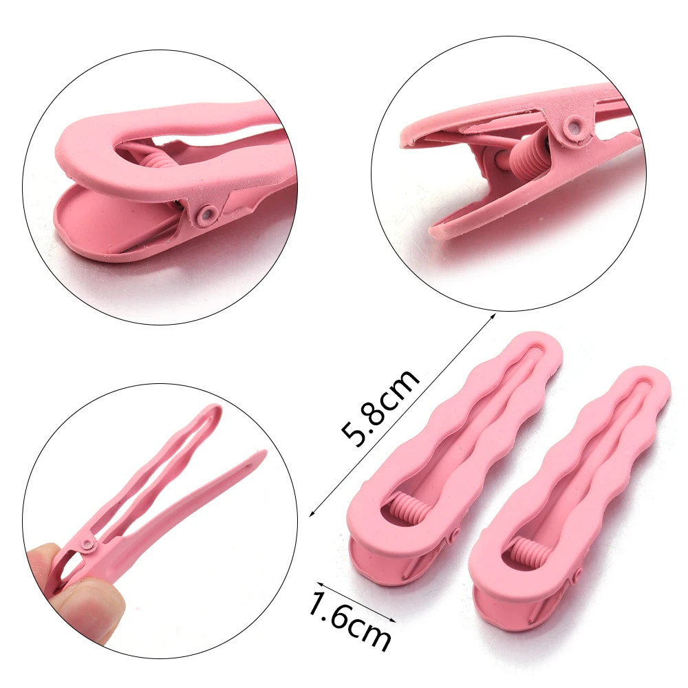 10 teile/los Metall Haarnadeln 5,8 cm Bunte Hohl Welle Haar Clip Haarspangen Einstellung Basis Süße Barrettes Für DIY Haar Zubehör – Detail 1