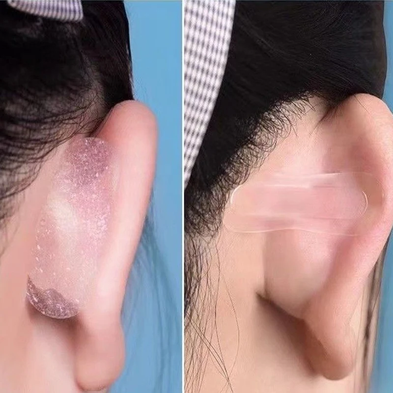 สติกเกอร์ติดหูเอลฟ์แบบใส 18 ชิ้น - แผ่นรองหูแบบติดเองสำหรับแต่งหน้า ให้ลุคหูแหลมทันที สวมใส่สบายตลอดวัน