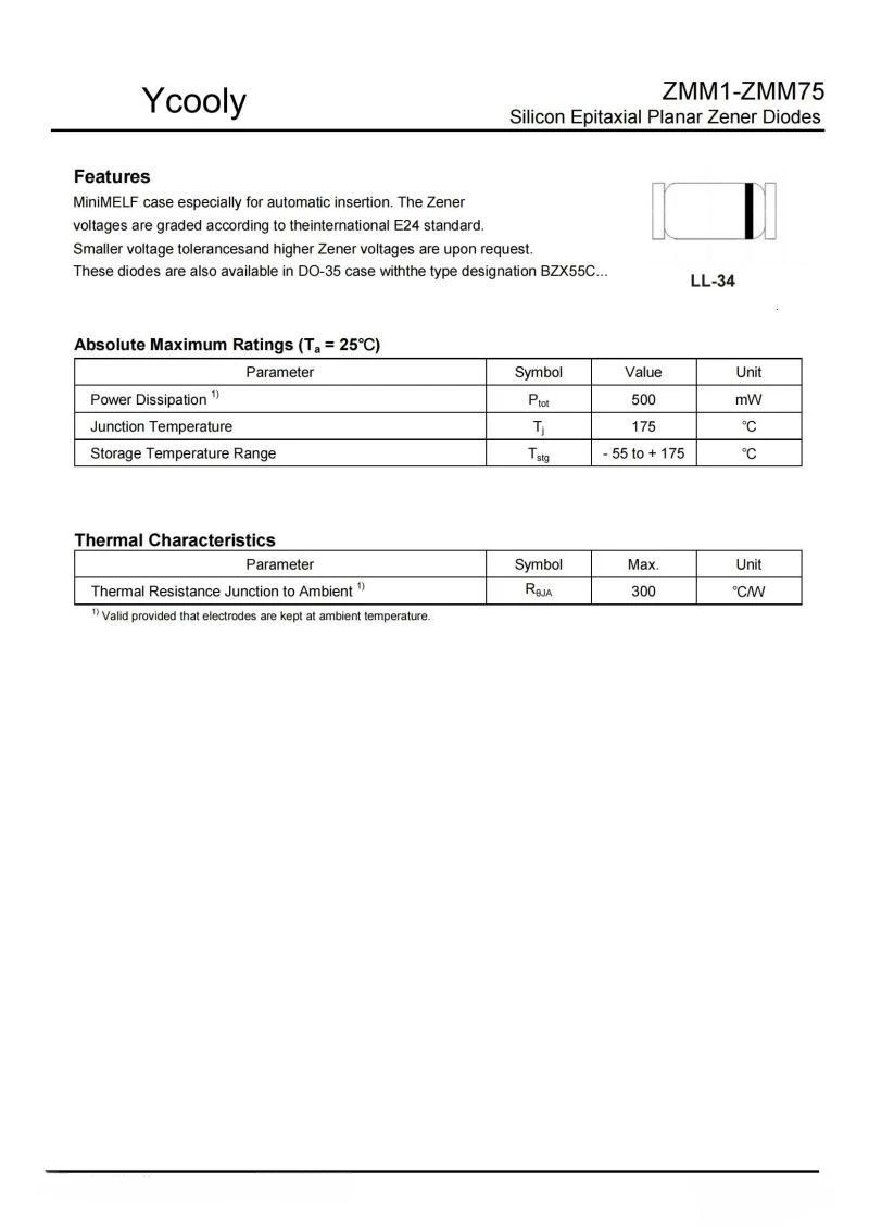 1000Pcs/Lot ZMM2V4 …