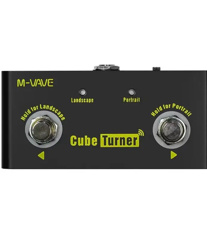 دواسة قدم لقارئ النتيجة اللاسلكية الذكية من M-VAVE لجهاز iPad Android ومبدل صفحة دواسة الجيتار