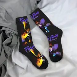 Princes Purple Rains Socks Autumn Rock Band Stockings Leisure Couple Soft Socks Custom Skateboard Anti Skid Socks