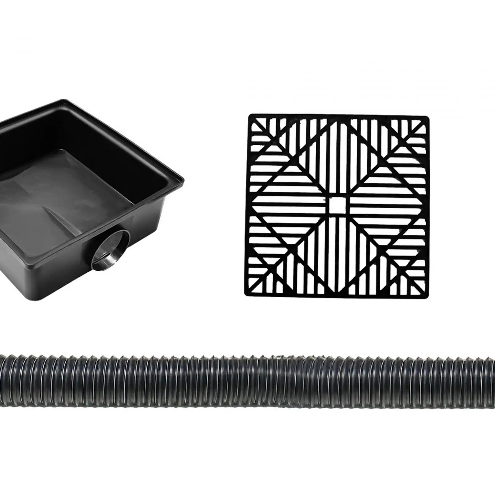 Catch Basin Downspout Extension Kit Easy to Install Flexible Pipe No Leaking Low