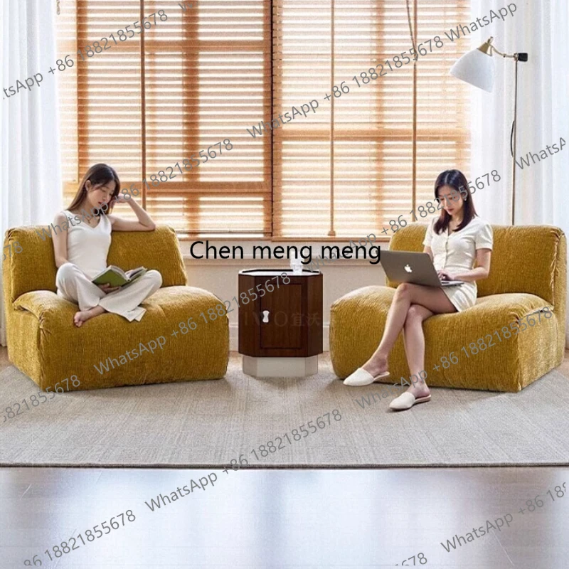 Design Puffs Living Room Sofas Individual Recliner Light Luxury Vintage Living Room Sofas Comfortable Muebles Home Furniture