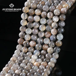 Natural Black Sunstone Bead Round Loose Spacer Charm Quality Bead For Jewelry Making Diy Necklace Bracelet Earrings Accessory