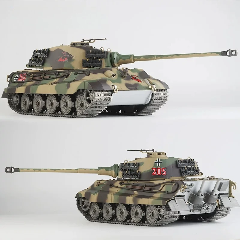 Heng Long 1/16 Tiger Heavy RC Tank Model Metal road wheels 360° rotating turret 2.4GHz Multi-function RTR military RC tank toy