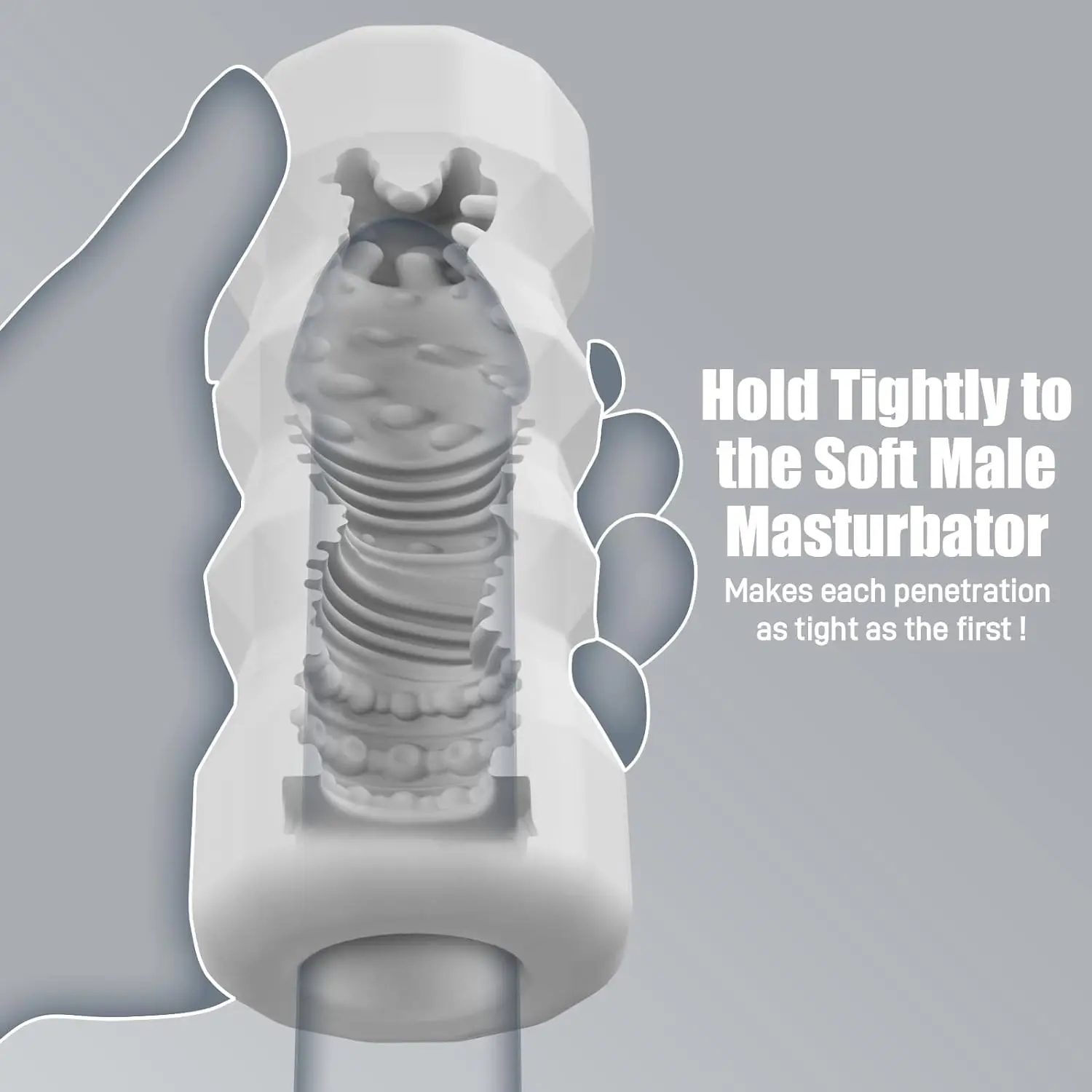 Male Masturbator Cup Realistic Pussy Male Sex Toys for Men Masturbators 3D Realistic Masturbator Reusable Soft Adult Sex Toys