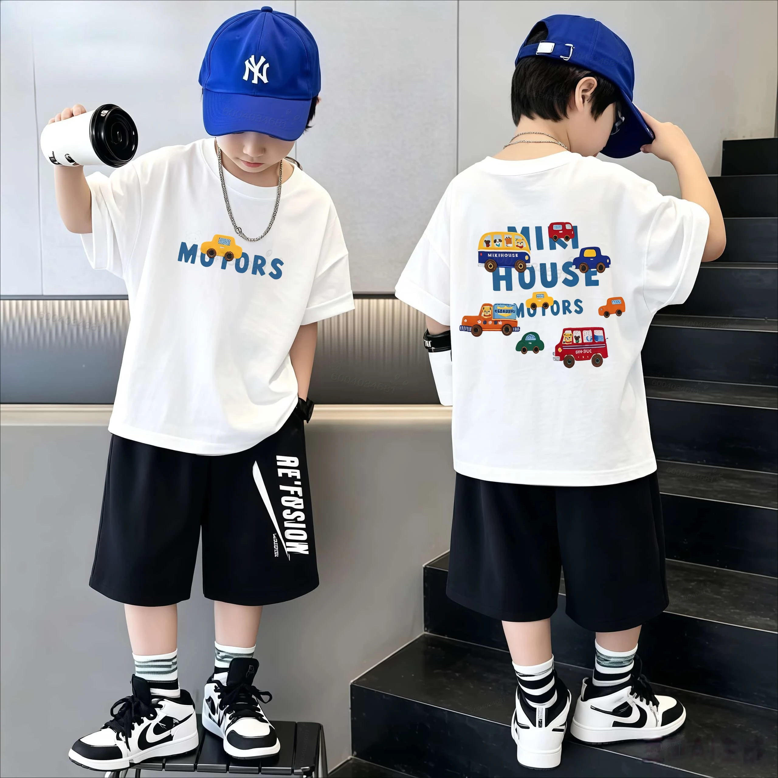 Classic Children's Comfortable and Breathable 100% Pure Cotton T-shirt, High-quality and Soft Top for Boys and Girls