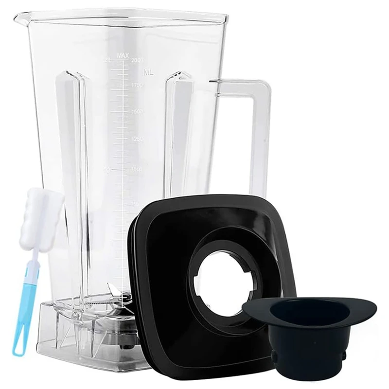 

For Vitamix Blender Pitcher, 64 OZ Container With Blade And Lid Blender Cup Replace For Vitamix 5200 5300 A2300 A2500 Durable