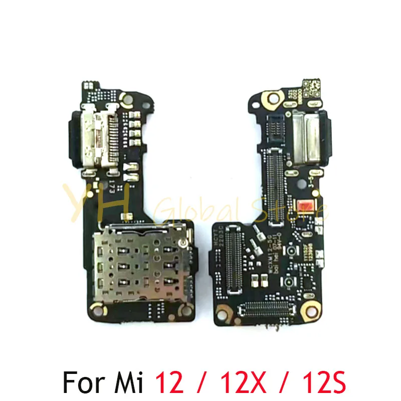 

For Xiaomi Mi 12 12X 12S 12Lite 12Pro Ultra USB Charging Board Dock Port Flex Cable Repair Parts