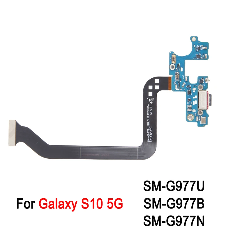 Charging Port Flex Cable For Samsung Galaxy S10 5G SM-G977U US Edition / SM-G977B EU Edition / SM-G977N KR Edition