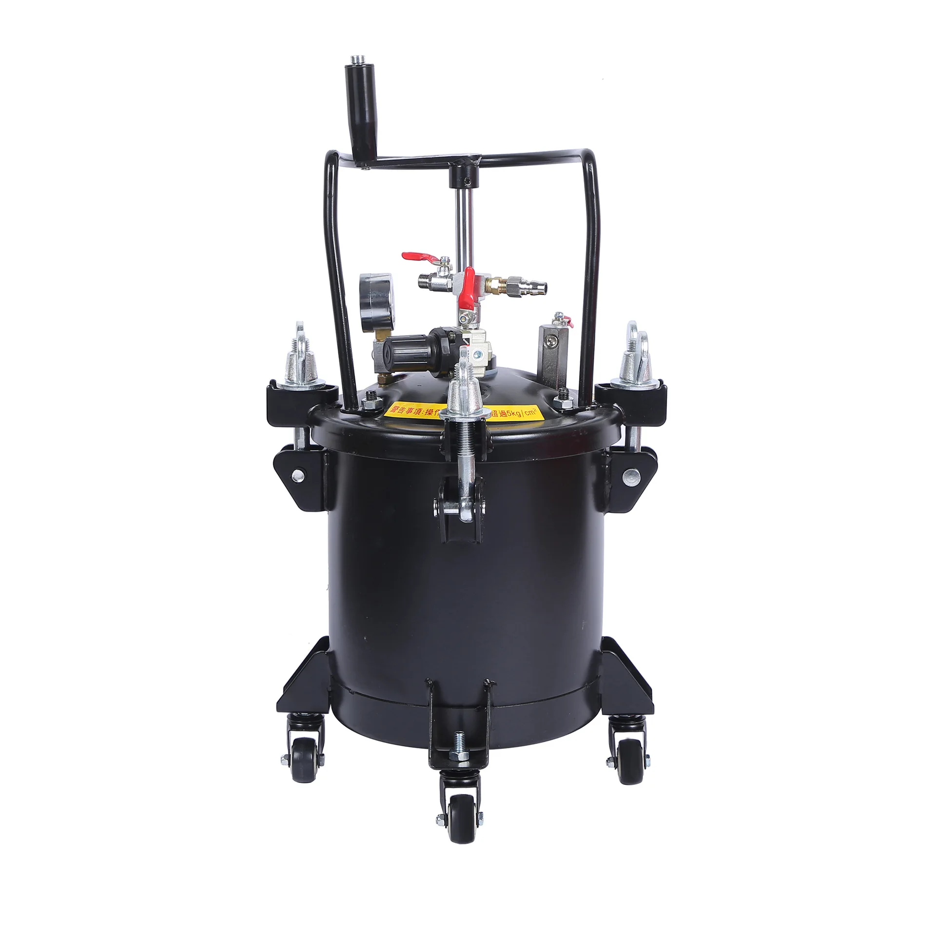 

Stainless steel spraying pneumatic pressure bucket manual mixing high efficiency spraying pressure tank spraying paint machine