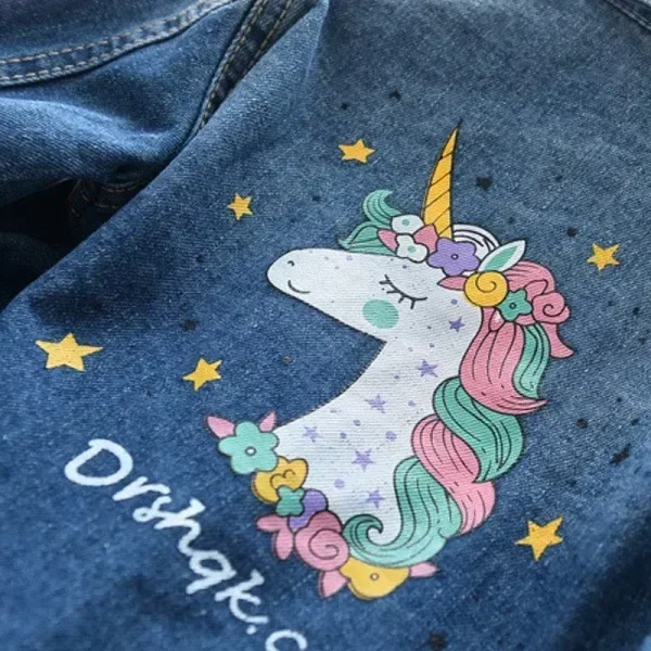 Mickey Denim Jacket For Boys Fashion Coats Children Clothing Autumn Baby Girls Clothes Outerwear Cartoon Jean Jackets Coat