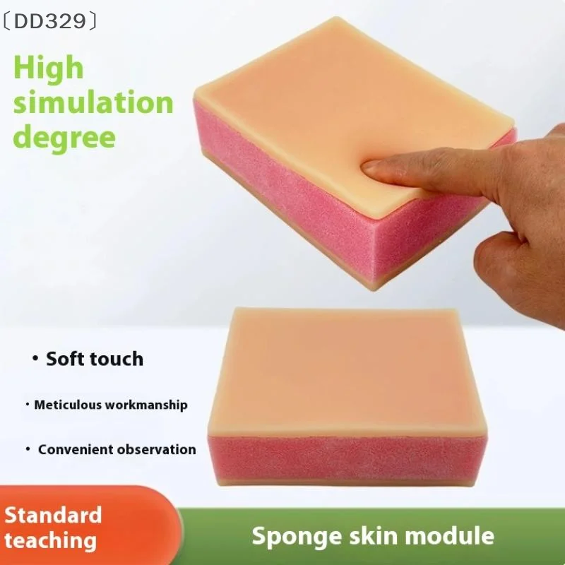 

tipoDD329 август устный тренировочный коврик для инъекций Хирургический шов Тренировка прокола Силиконовая модель кожи для хирургии Моделирование практики инъекций