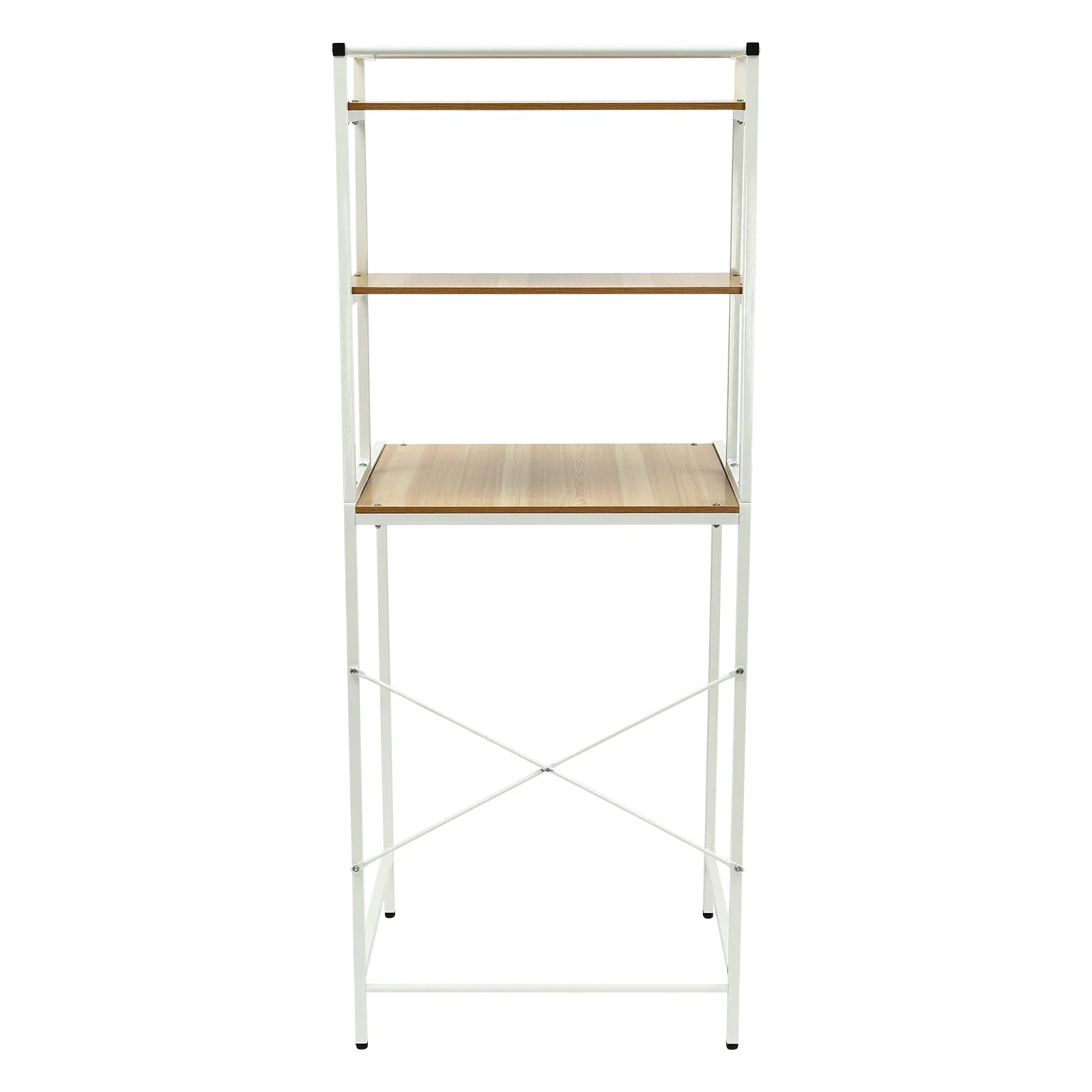 

3 Tier Wooden Over The Washer and Dryer Storage Shelf, Bathroom Shelf Washing Machine Storage Shelves Utility Rack Freestanding