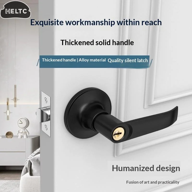 Door Handle Lock Round Entry Security Privacy Sliding Front Doors Entrance Keyed Locks For Bedroom Living Room Household
