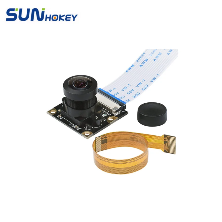 Raspberry Pi 3 B+ 4 B Camera Night Vision Wide Angle Fisheye 5M Pixel 1080P Camera Module