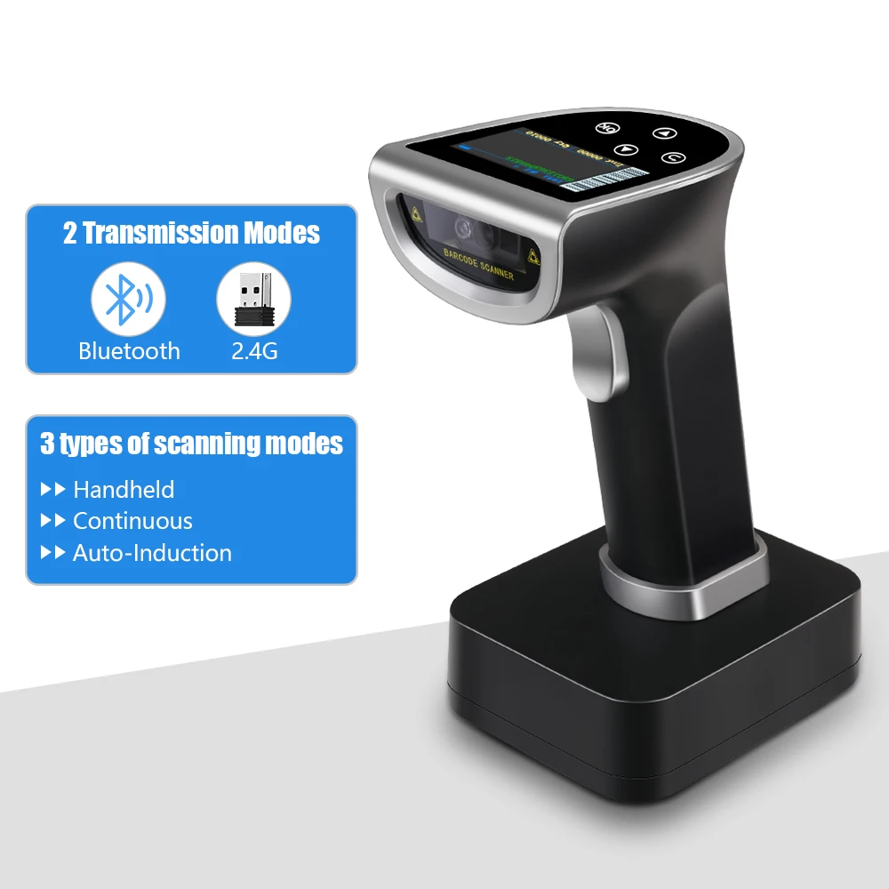 Picture 4: Wireless Bluetooth Barcode Scanner, High Precise Scanning, Support 1D/2D & Damaged Barcode for Retail Warehouse and Logistics