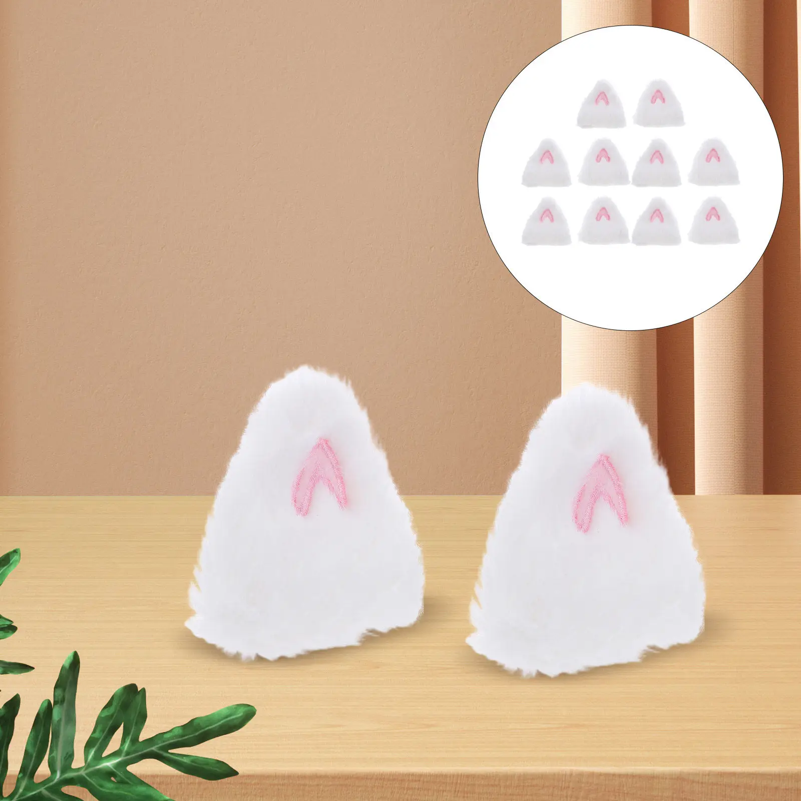 

10 шт. милых декоративных элементов в виде кроличьих ушек, идеально подходящих для заколок, повязок на голову, костюмов для косплея, поделок, творческих проектов и аксессуаров для детских игр