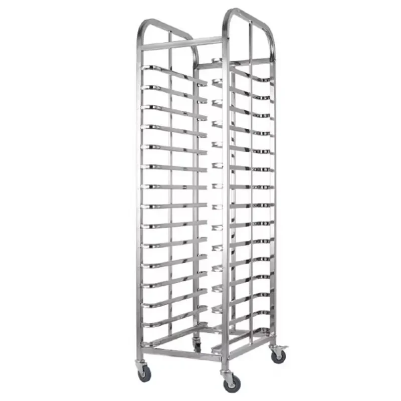 Stainless Steel Perforated Bread Rack for French Loaves Commercial Bakery Cooling Storage and Display Shelf Durable Kitchen