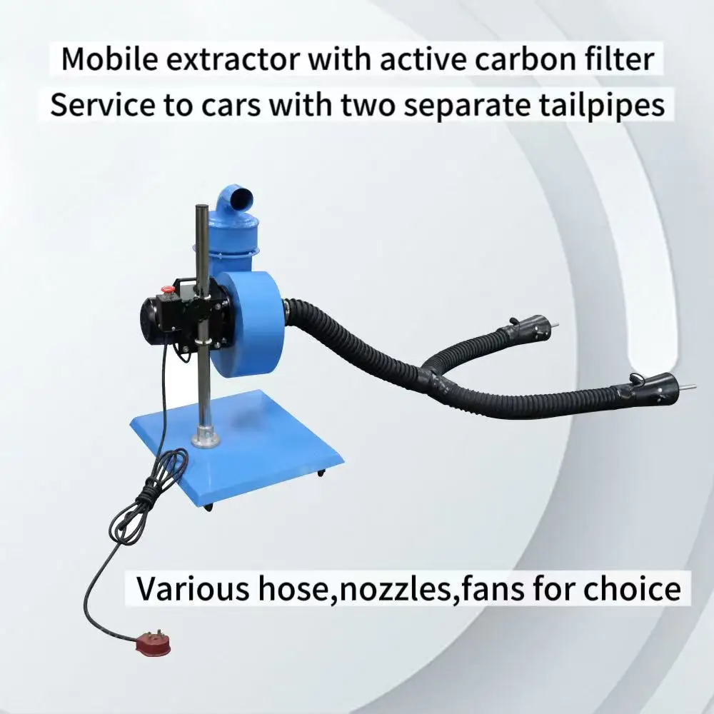 

Dual Port Portable Exhaust Fume Extraction and Filtration System Heavy Duty Vehicle Equipment for Workshops and Garage