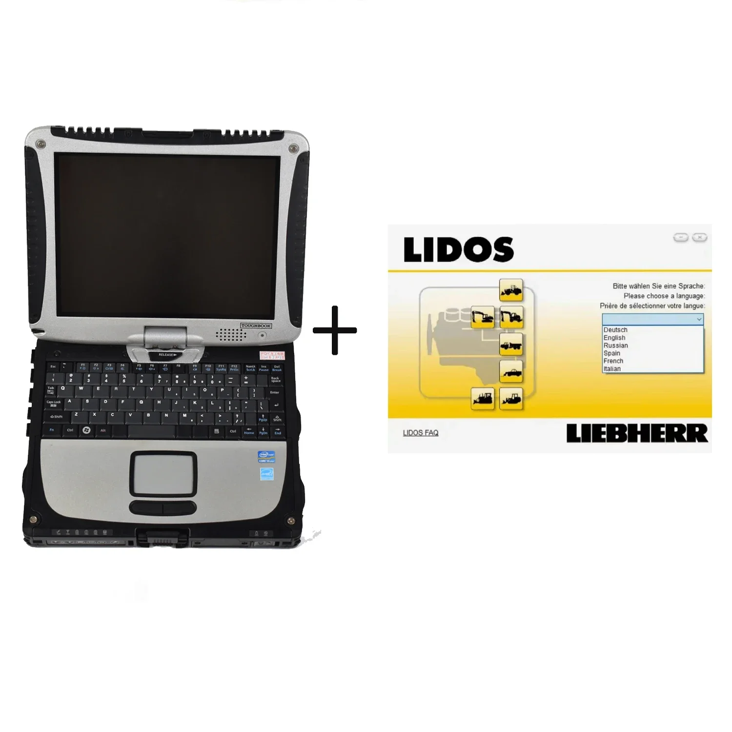 Liebherr Lidos All Parts & Service Complete Set Offline+HDD500GB ( You Can Select Take Keygen)+CF19 Laptop
