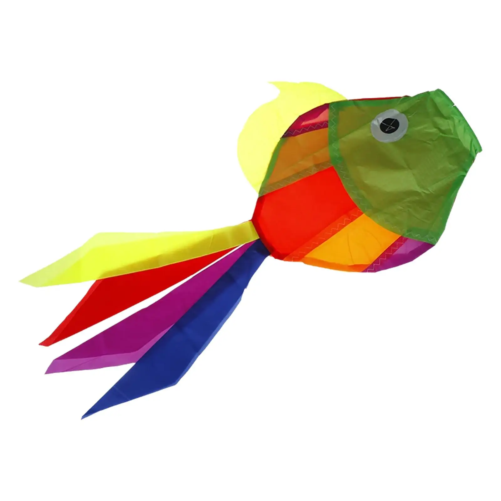 Colorful Fish Windsock Outdoor Wind Air Handle Kite Decoration for Garden Yard Patio Children Activities