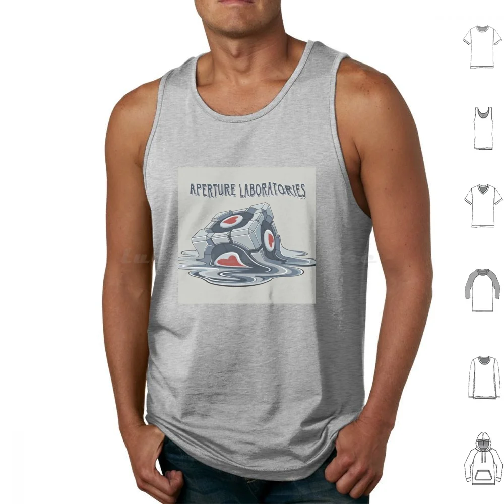 Aperture Tank Tops Vest Sleeveless Aperture Portal Aperture Portal Aperture Science Science Aperture Half Life Half Life 3