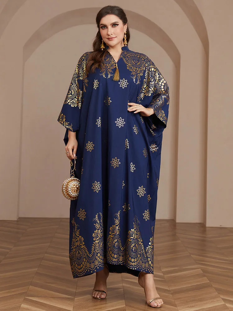 Abito da festa Eid per donna nappa musulmano Ramadan Abaya abito lungo allentato marocco caftano abiti Largos Dubai Robe Jalabiya 2024