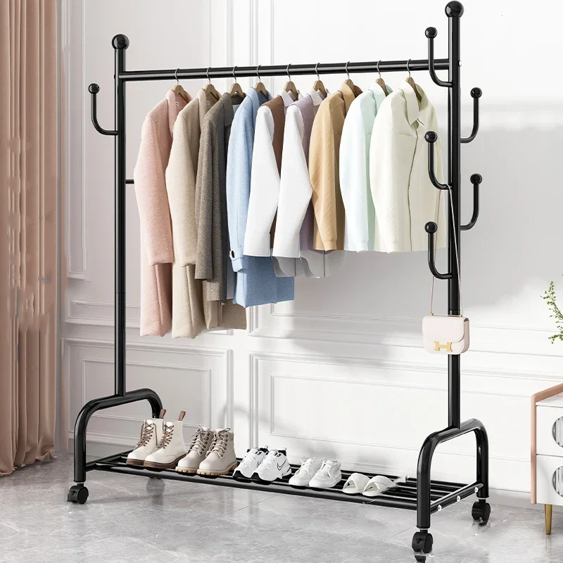 Shoes Organizer Hall Rack Modern Palazzo Woman Clothes Display Gold Shelf Trolley Hanger Extension Living Room Storage Furniture