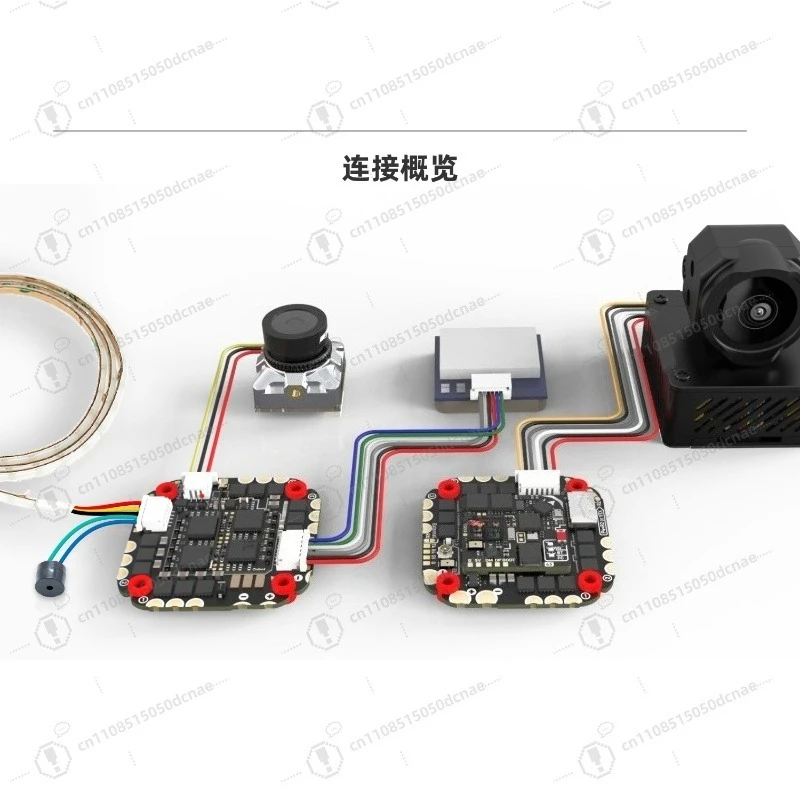 AT32F435 AIO Flight Controller 45A 32-bit ESC Built-in 2.4G ELRS Receiver 3-6S 25.5mm for FPV Drone