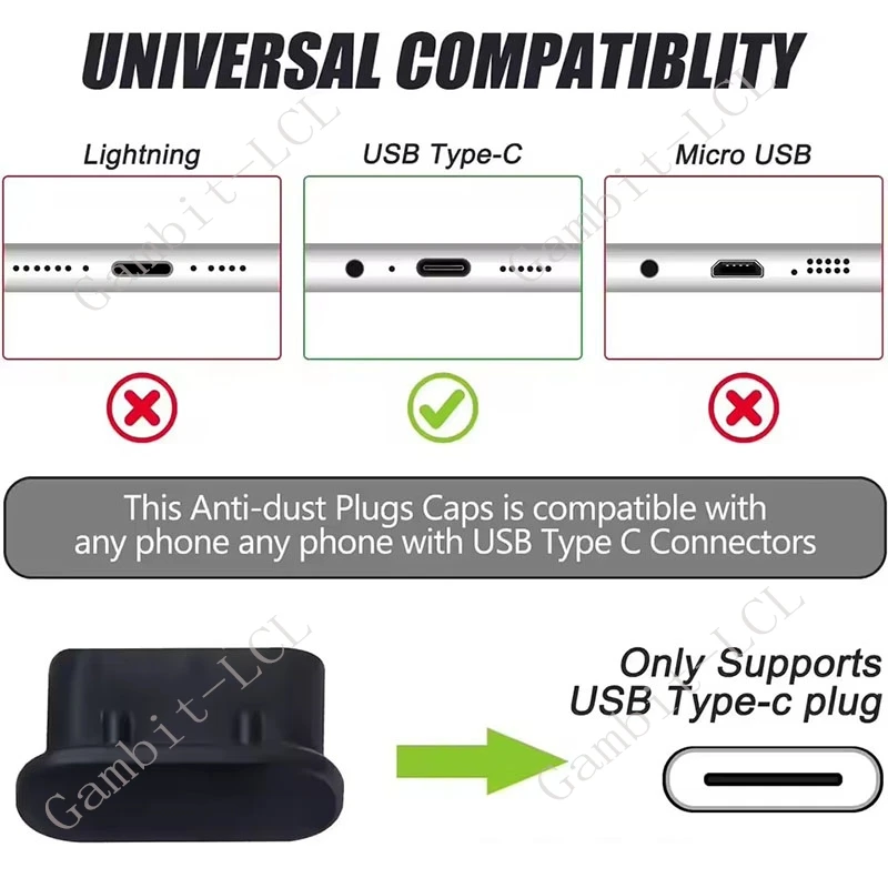 Tapón antipolvo USB-C silicona suave universal para puerto de carga - imagen 5