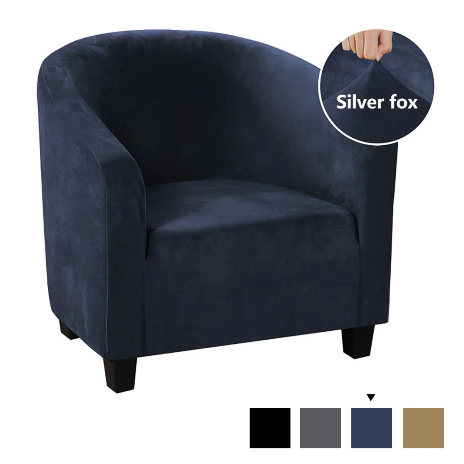 Stretchy Soft Armchair Slipcovers - Elastic Tub Chair Covers for Living Room - Washable and Removable Sofa Couch Protector - Coz