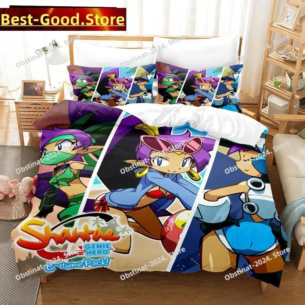 Nuevo Juego de cama Shantae Half-Genie Hero, funda nórdica, funda de almohada tamaño Queen King, cama estampada, dormitorio individual para niños y adultos