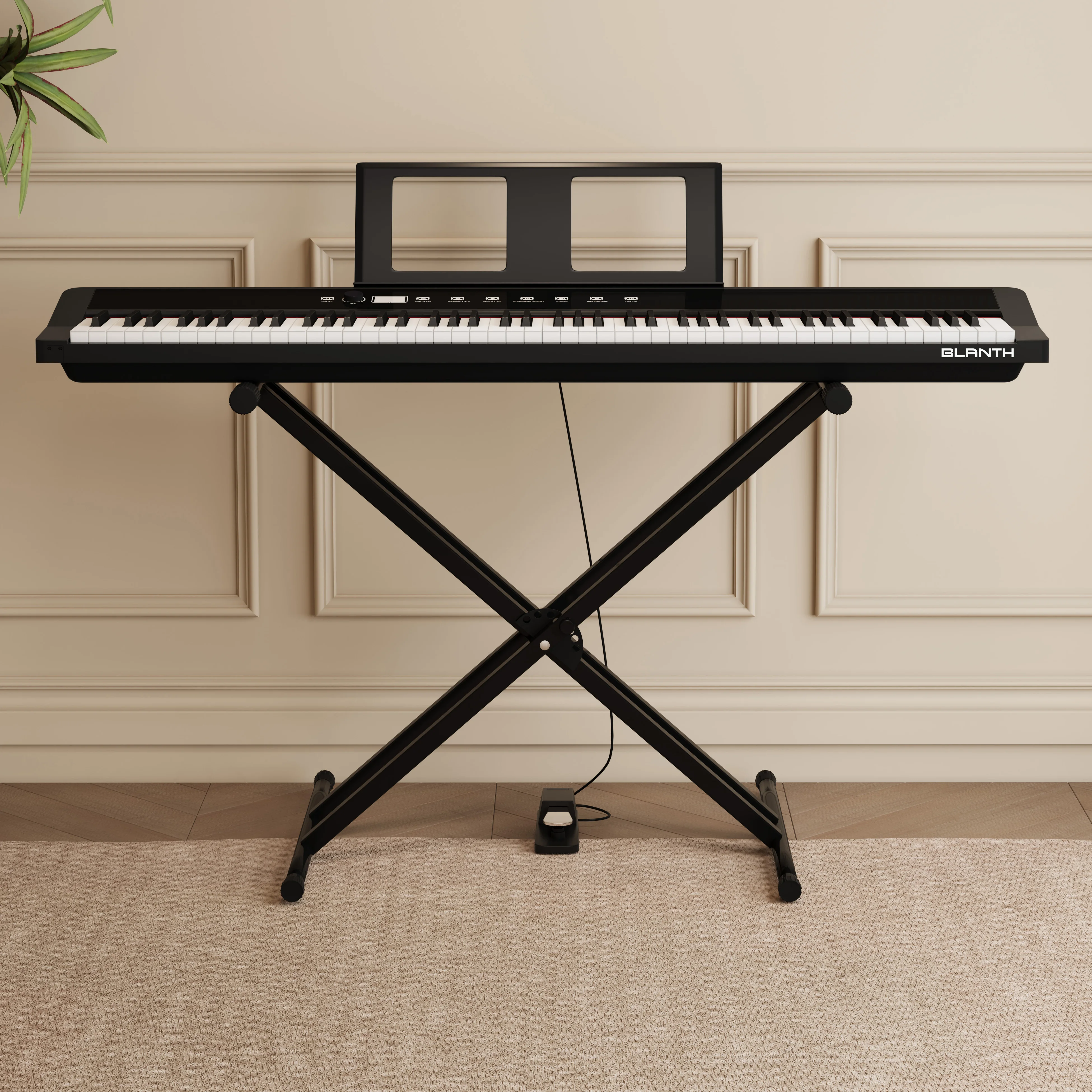 

88 Key Weighted Digital Piano Professional Electronic Keyboard Full Size Electric Piano For Professional Music Lovers Practice