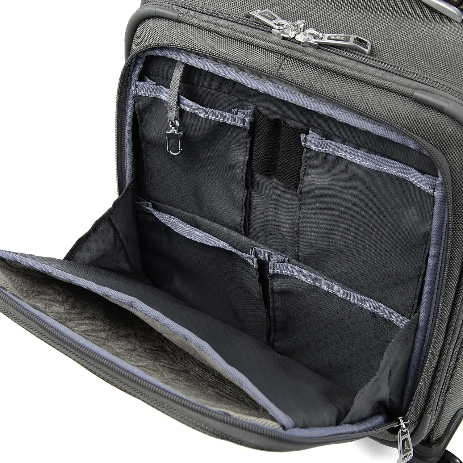 Travelpro Platinum Elite Underseat Spinner Tote Bag with USB Port, Vintage Grey, 16-Inch