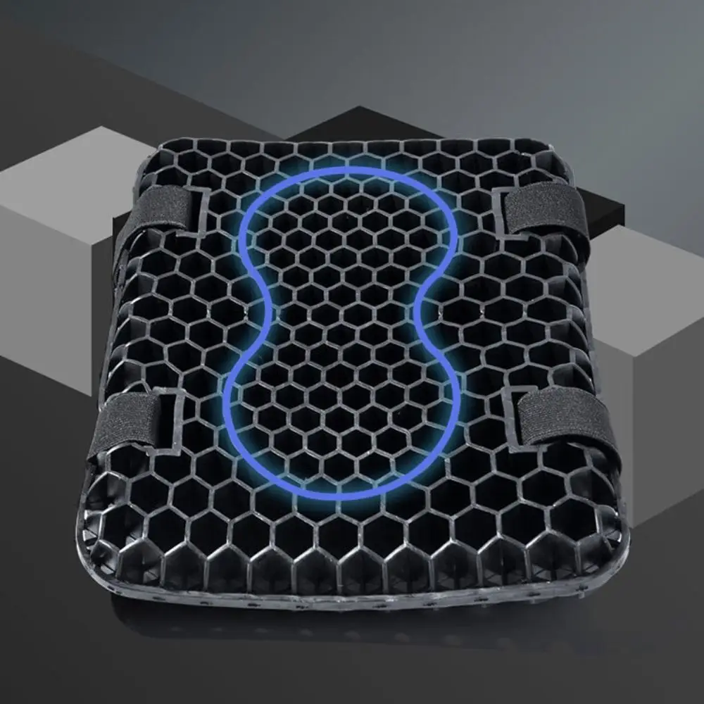 ยืดหยุ่นเบาะนั่งรถจักรยานยนต์Breathableทนทานเจลเบาะรองนั่งกระจายความร้อนกันน้ํา 3D Honeycombฝาครอบที่นั่งรถจักรยานยนต์