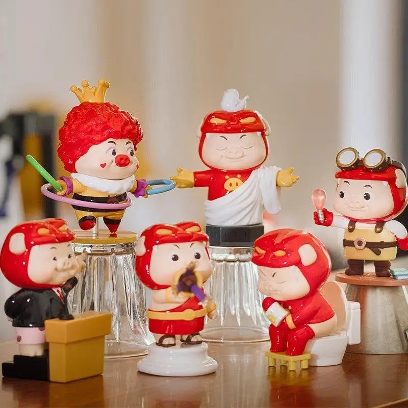 

GGbond Piggy Man Personality MBTI16 Series Blind Box Intj Cute Cartoon Dolls Mystery Box Anime Figure Ornament Model Toys Gift